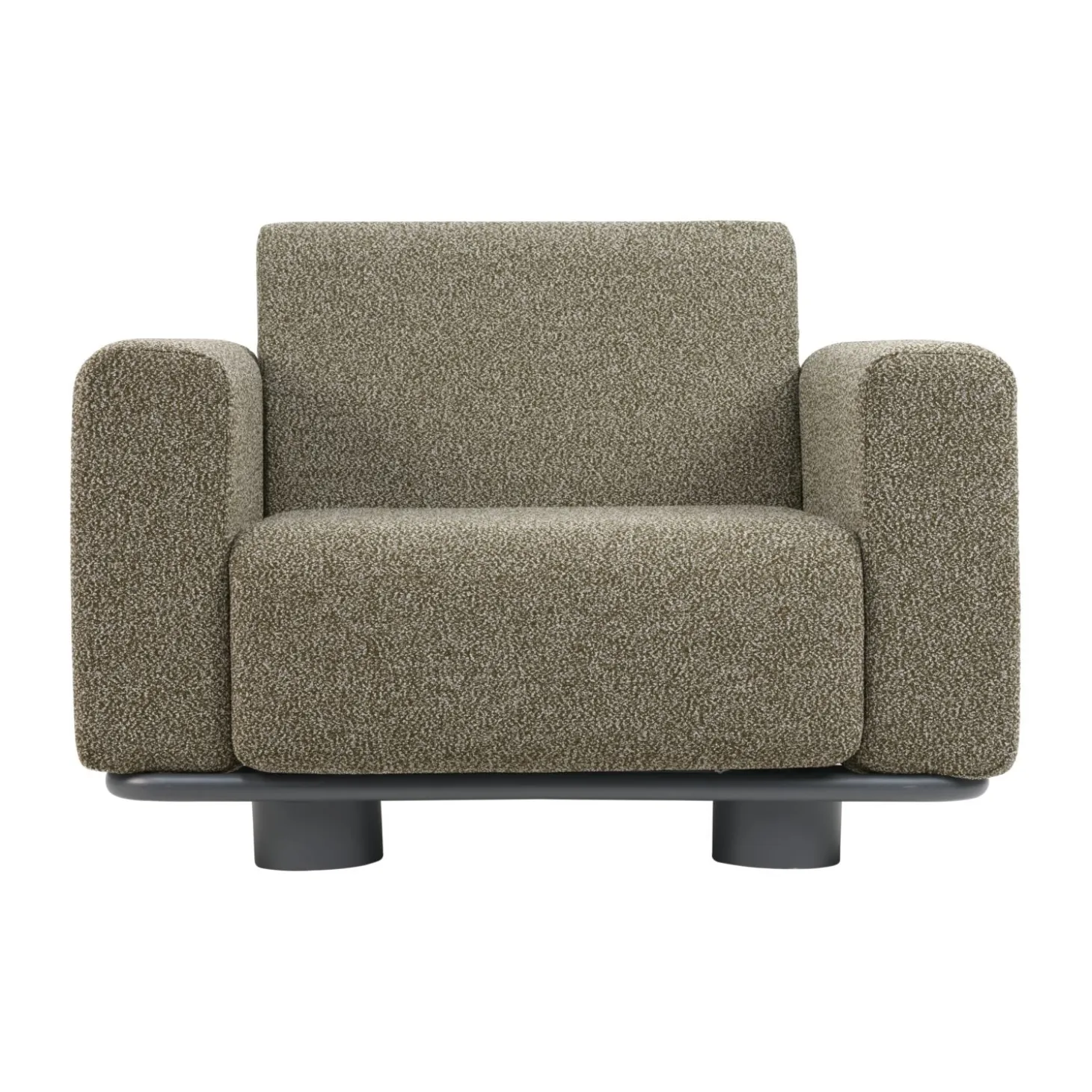 Bolster Fåtölj Antracit/Teddy Verde