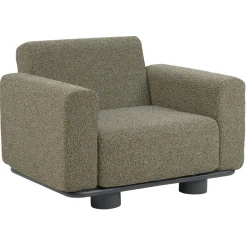 Bolster Fåtölj Antracit/Teddy Verde