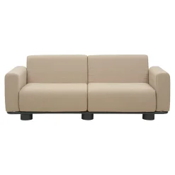 Bolster 2,5-sits Soffa 209x94 cm Antracit/Teddy Beige