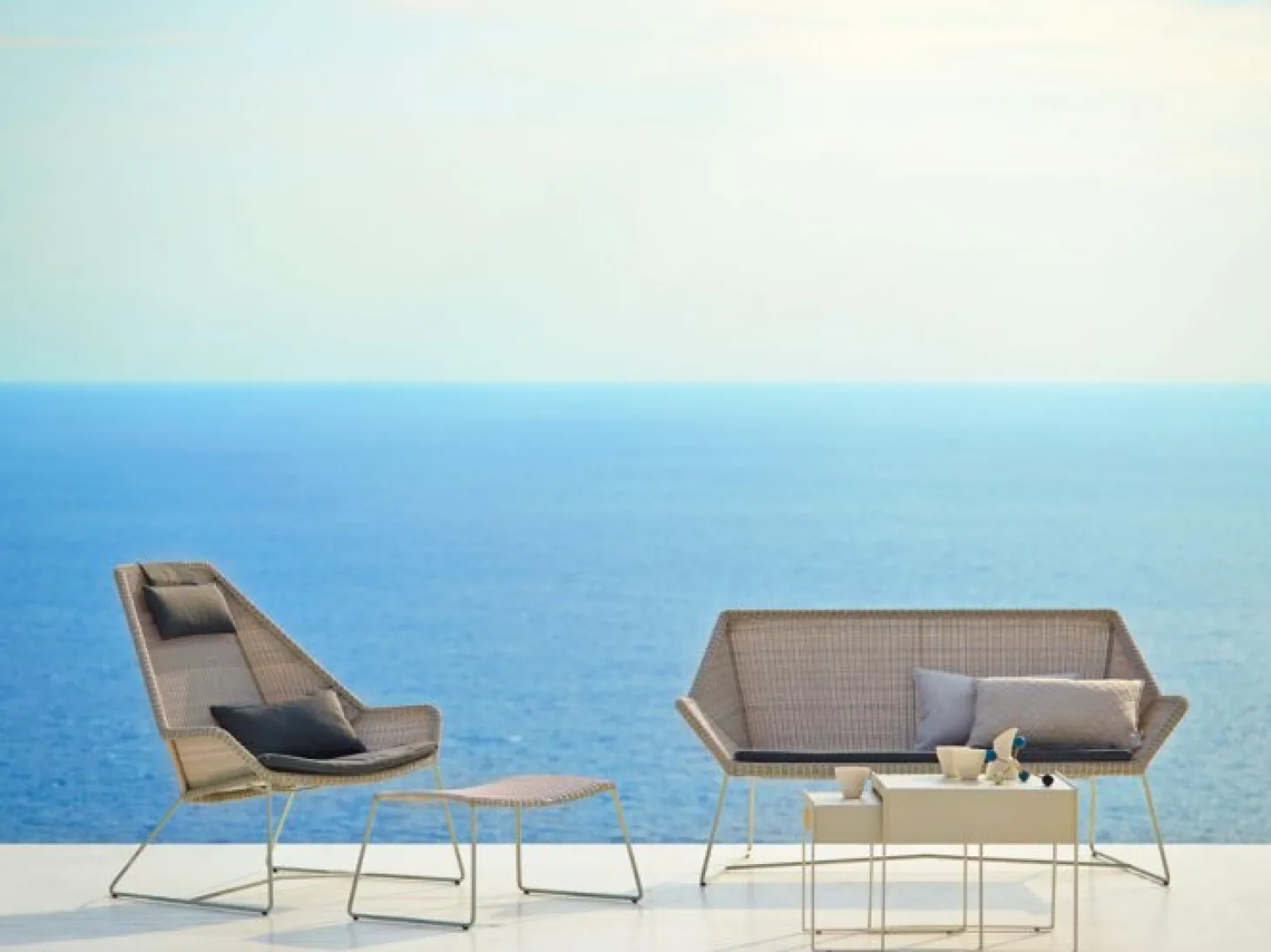 Breeze 2-Sits Soffa Vit