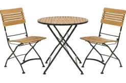 Brewer Cafegrupp 85 cm Teak/Svart