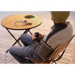 Brewer Cafegrupp 85 cm Teak/Svart