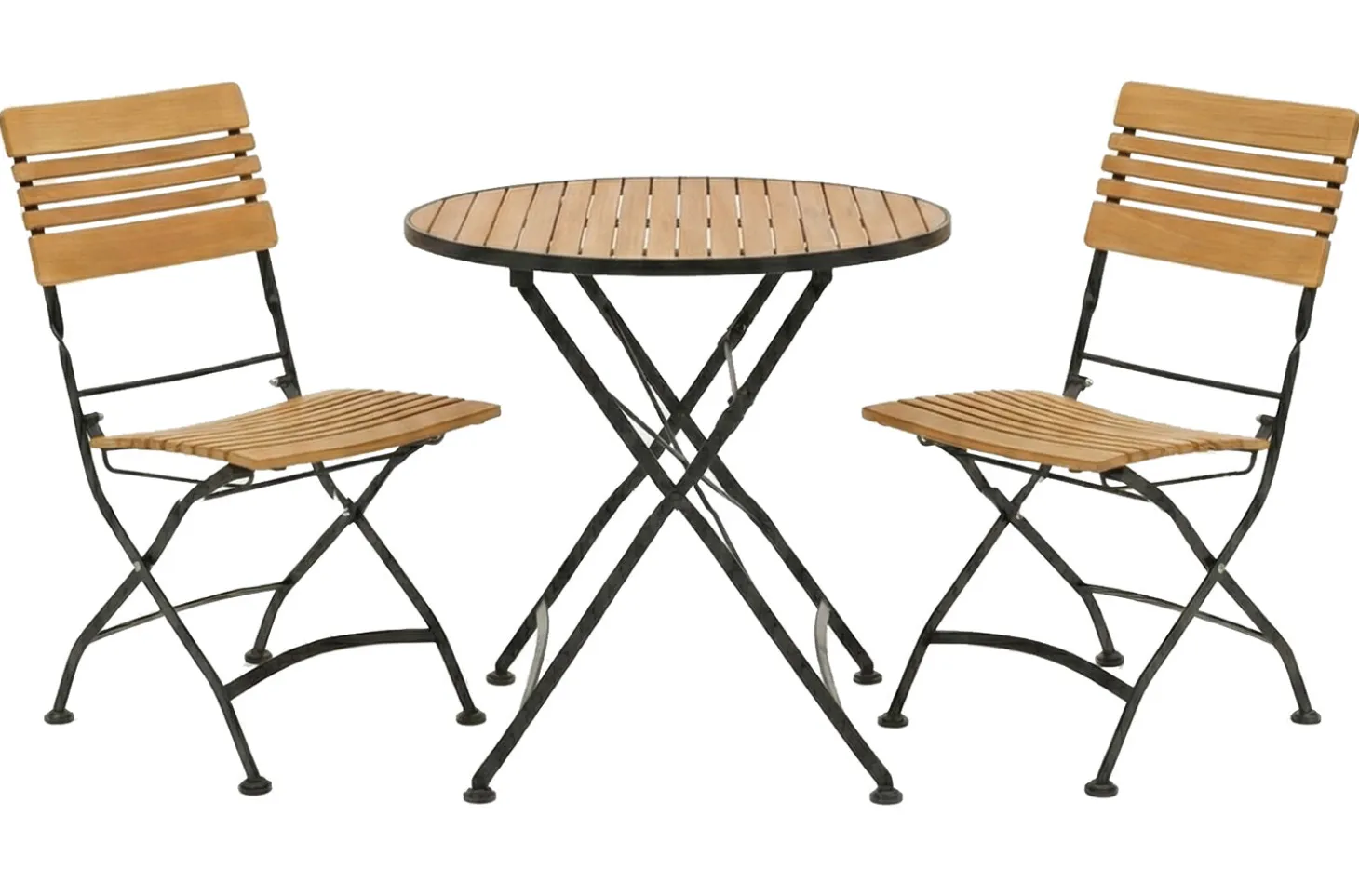 Brewer Matbord 85 cm Teak/Svart
