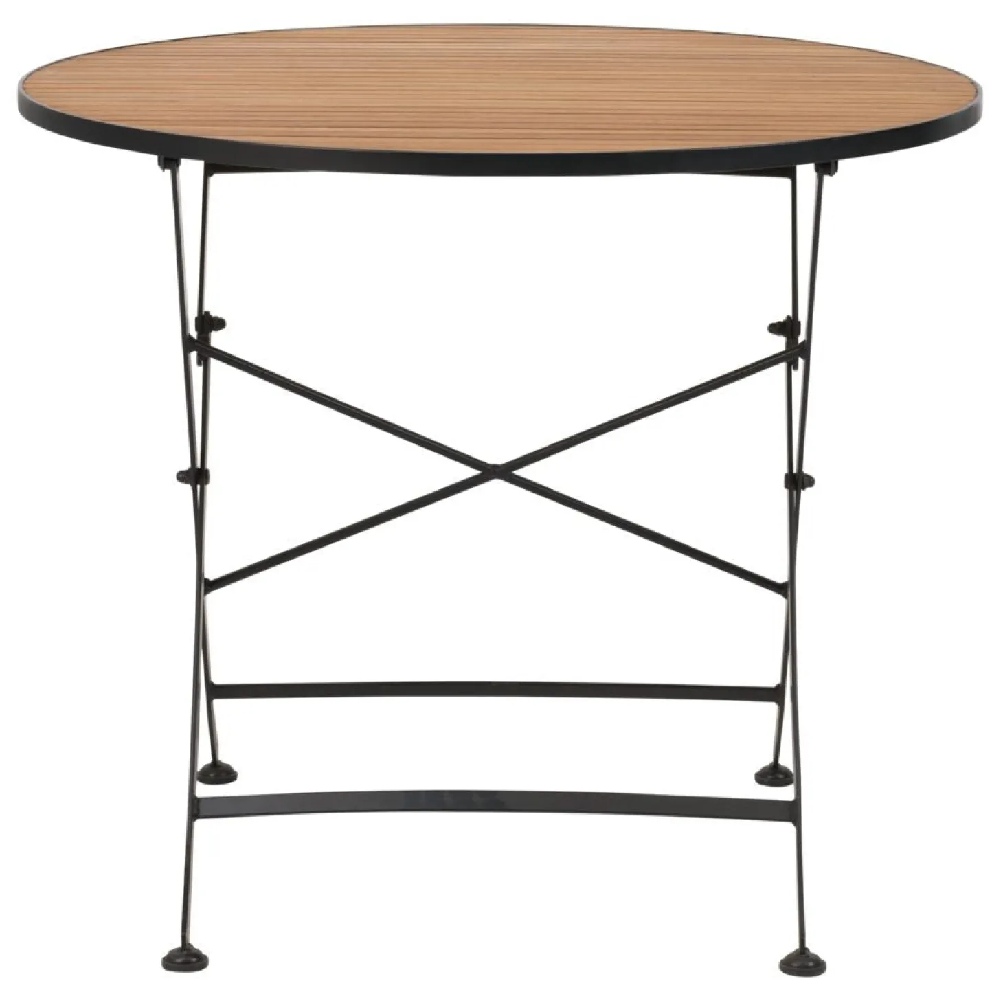 Brewer Matbord 85 cm Teak/Svart