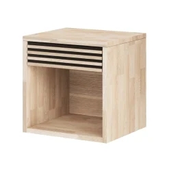 Broholm Nattduksbord 40x40 cm Vitoljad Ek