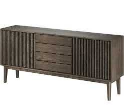 Broholm Sideboard Lameller 183x81 cm Rökoljad Ek