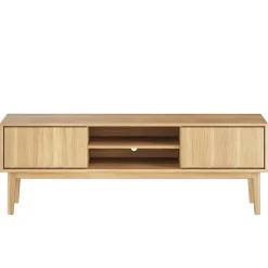 Broholm XL TV-bänk 160x55 cm Oljad Ek