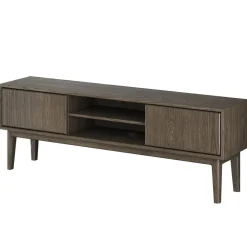 Broholm XL TV-bänk 160x55 cm Rökoljad Ek
