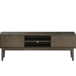 Broholm XL TV-bänk 160x55 cm Rökoljad Ek