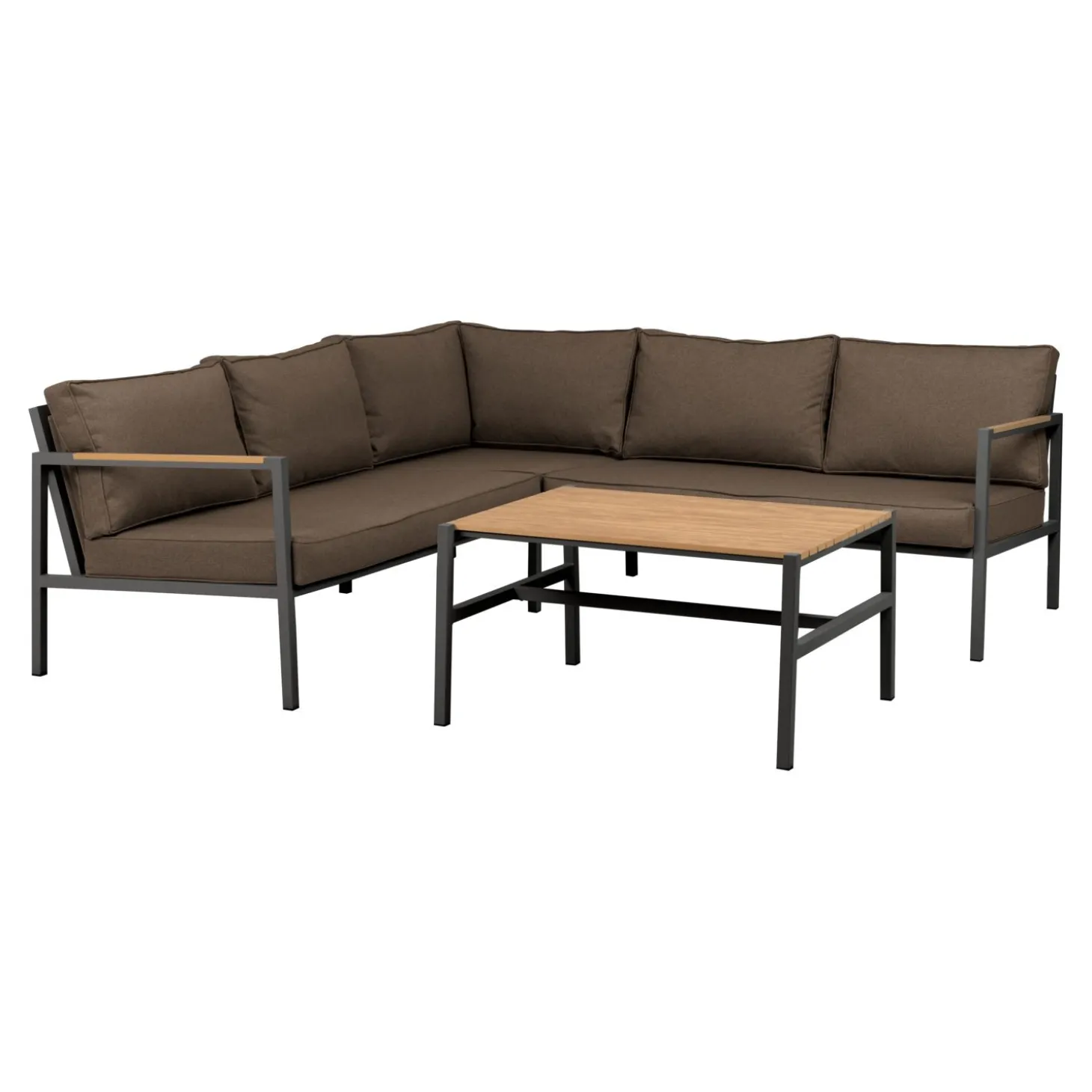 Cap Soffgrupp Antracit/Brun 214x214 cm