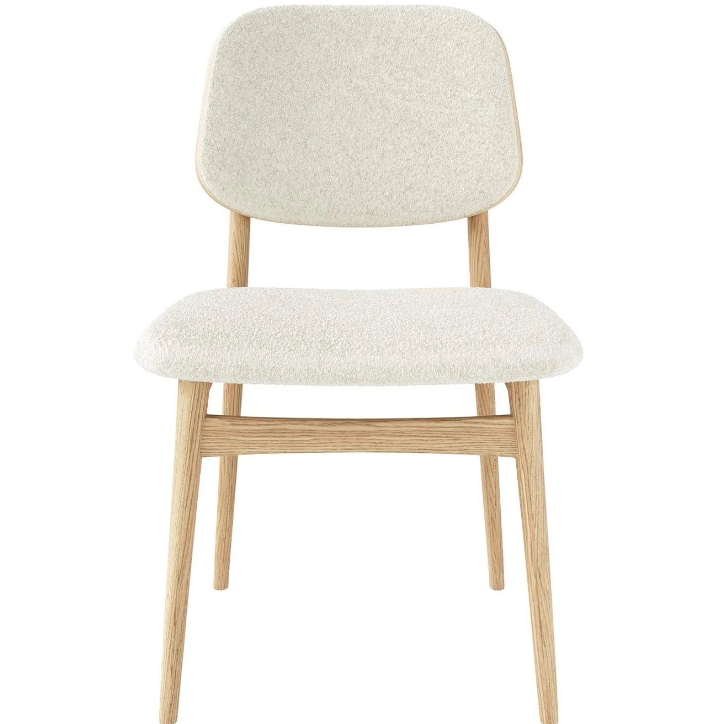 Carl Matstol Oljad Ek/Beige Tyg