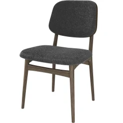 Carl Matstol Rökoljad Ek/Grått Tyg