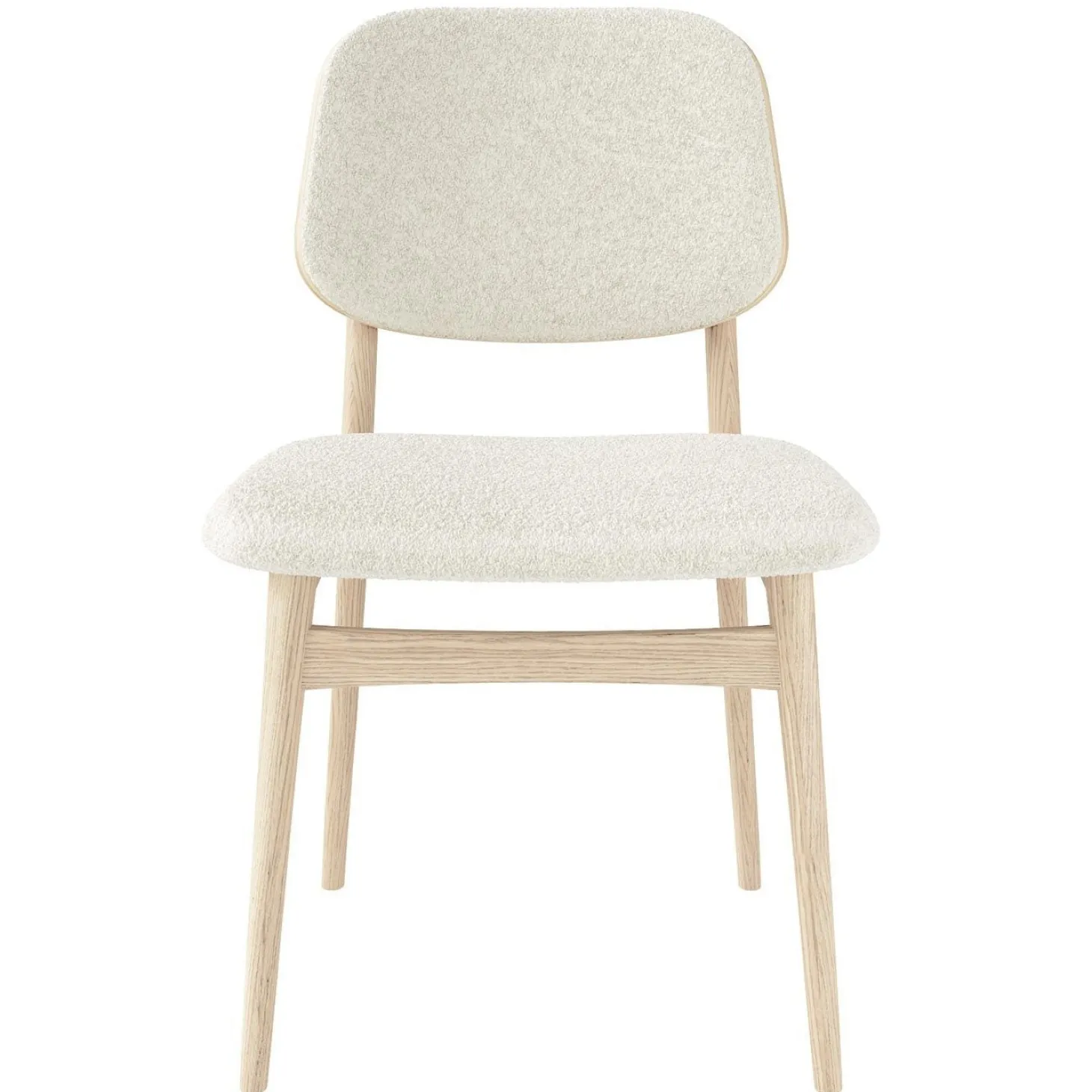 Carl Matstol Vitoljad Ek/Beige Tyg