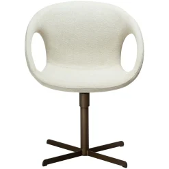 Carry Stol Bone White bouclé, Brass