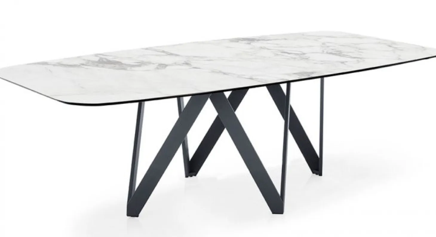 Cartesio Matbord Oval 200cm Keramik