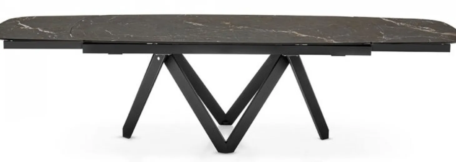 Cartesio Matbord Oval 100x200-296cm Keramik