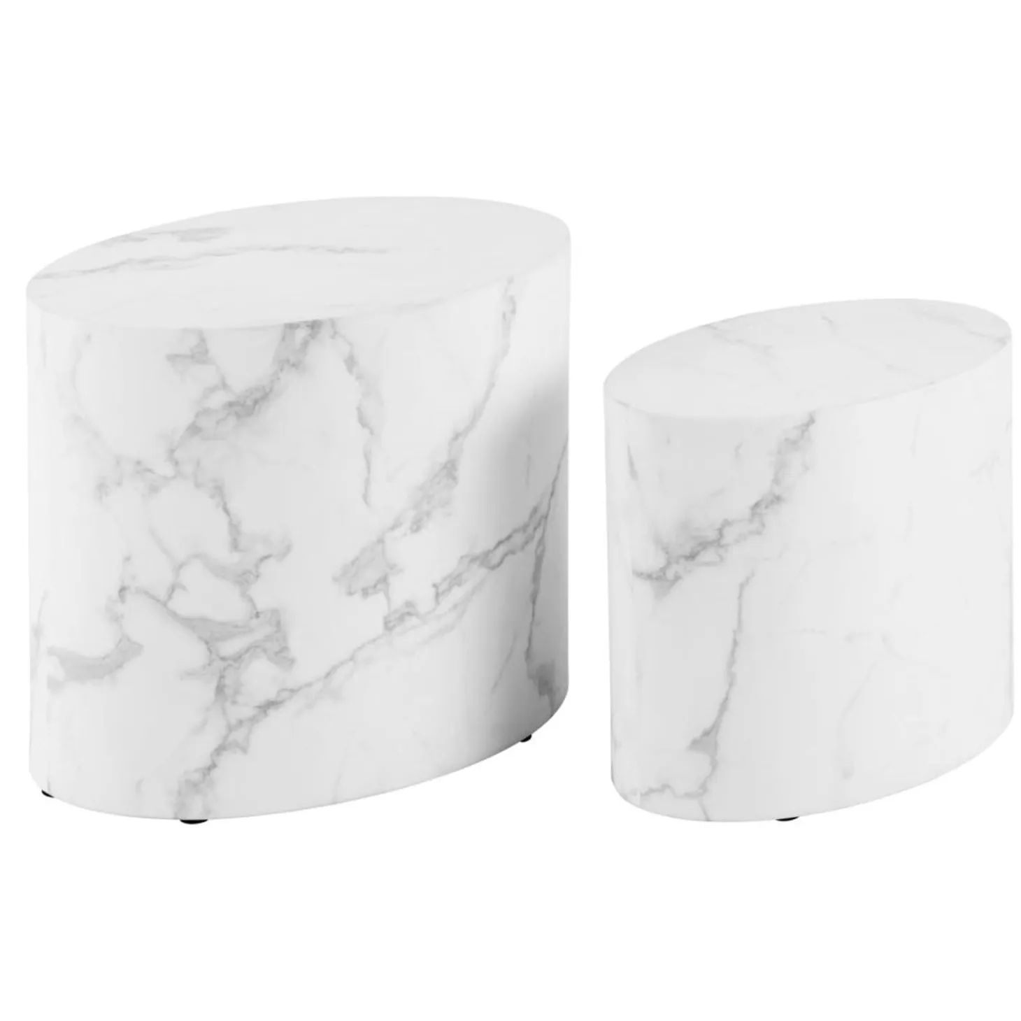 Cenon Satsbord 40x33x48 cm Carrara-marmor