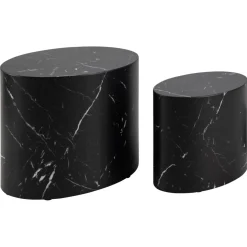 Cenon Satsbord 40x33x48 cm Marquina-marmor