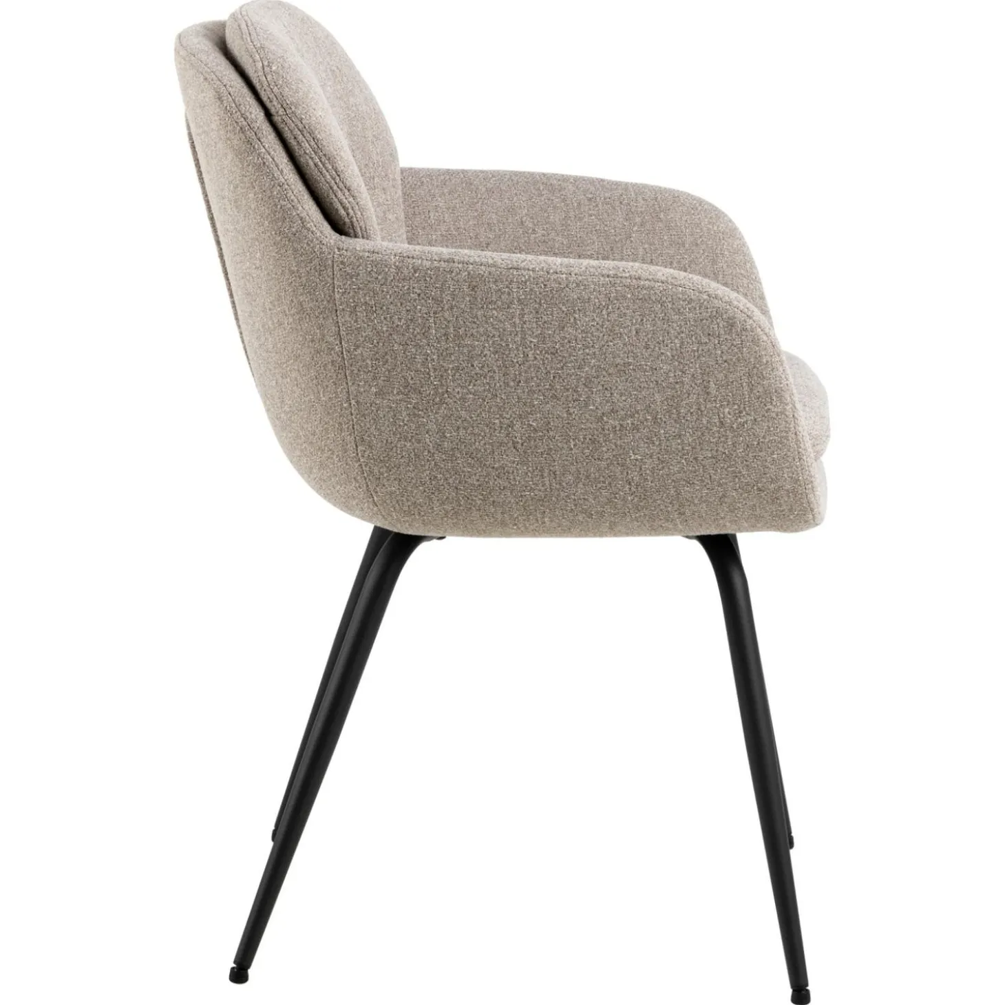 Charlize Karmstol Alea tyg Beige