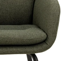 Charlize Karmstol Alea tyg Grön