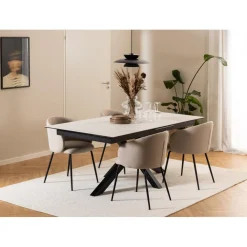 Chaumont Karmstol Basel tyg Beige