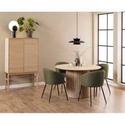 Chaumont Karmstol Basel tyg Grön