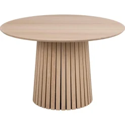 Christo Matbord Rund 120 cm Vitpigmenterad Ek