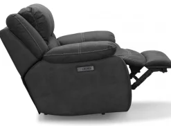 Cinema Biofåtölj Elektrisk Recline med justerbart nackstöd Grå