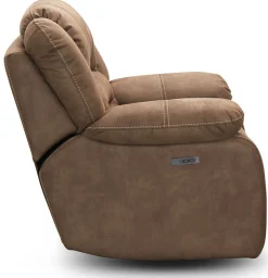 Cinema Biofåtölj Elektrisk Recline med justerbart nackstöd Nougat