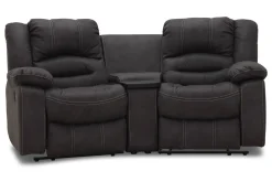 Cinema 2-sits Svängd Biosoffa Grått Tyg