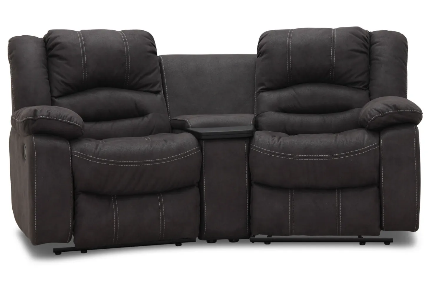 Cinema 2-sits Svängd Biosoffa Grått Tyg