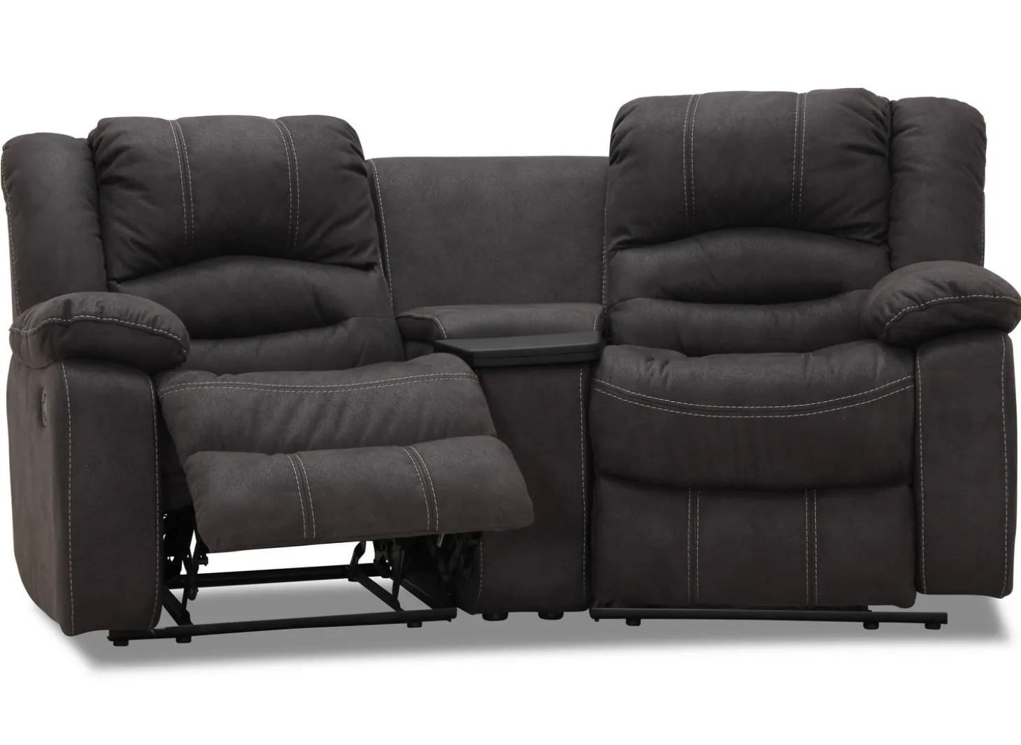 Cinema 2-sits Svängd Biosoffa Grått Tyg