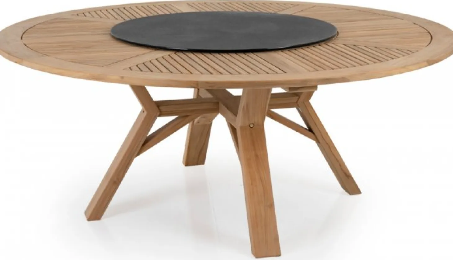 Circus Runt Teakbord 180 cm Rund Natur