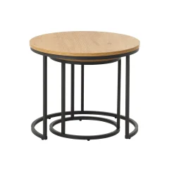 Classico Satsbord rund 60 cm Naturlig ek
