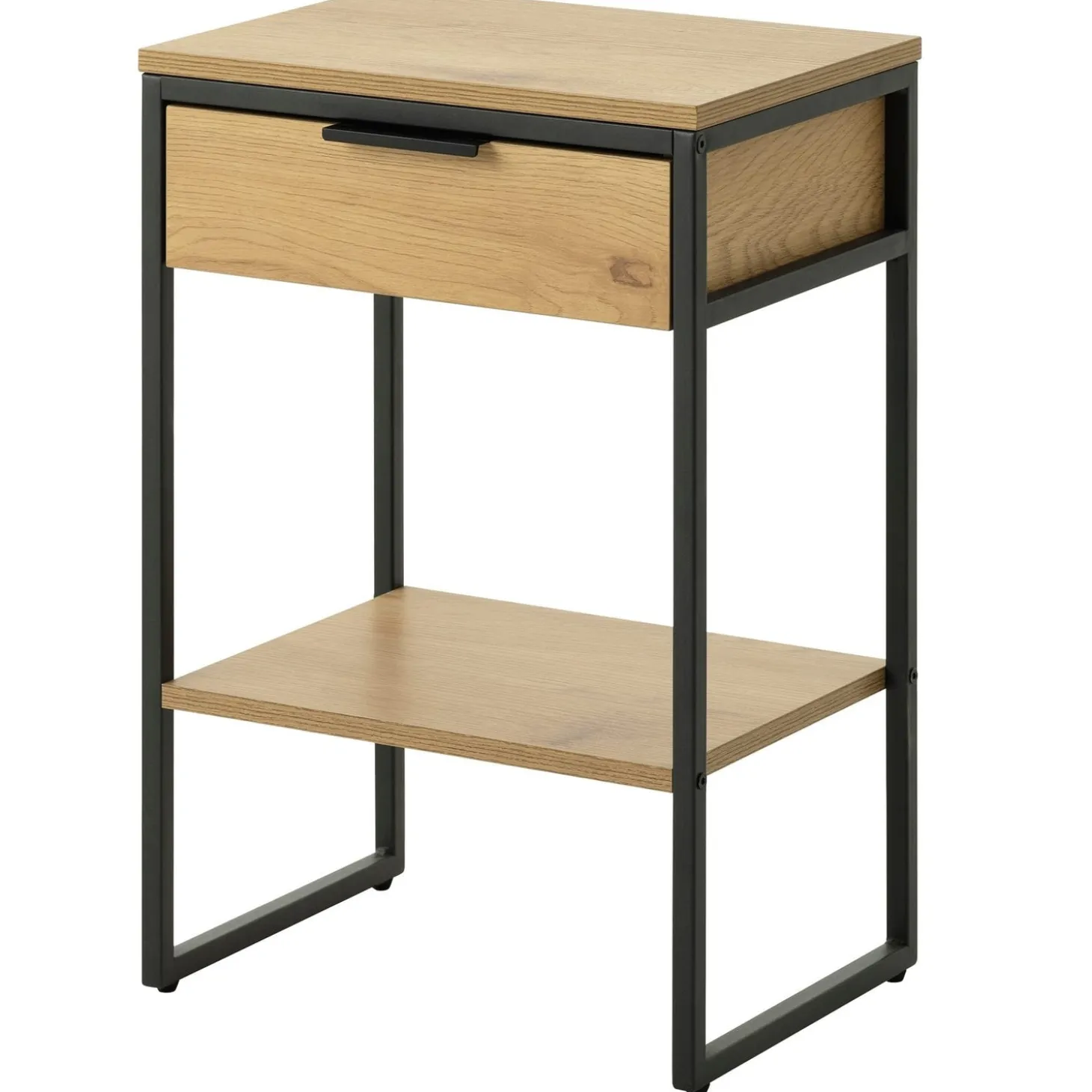 Classico Sängbord med 1 Låda & 1 Hylla Naturlig ek