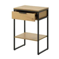 Classico Sängbord med 1 Låda & 1 Hylla Naturlig ek