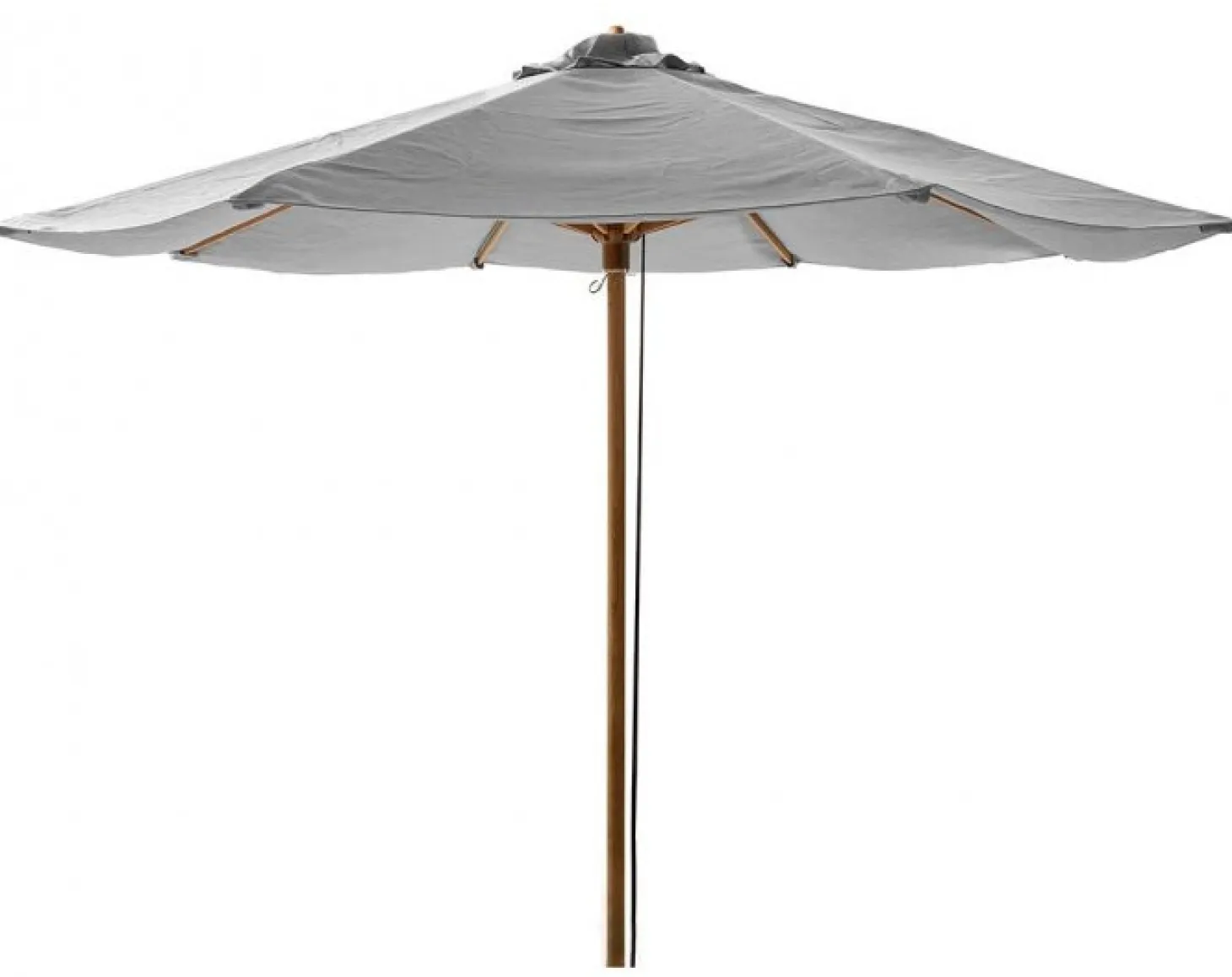 Classic Parasoll 3m Teak/Light Grey