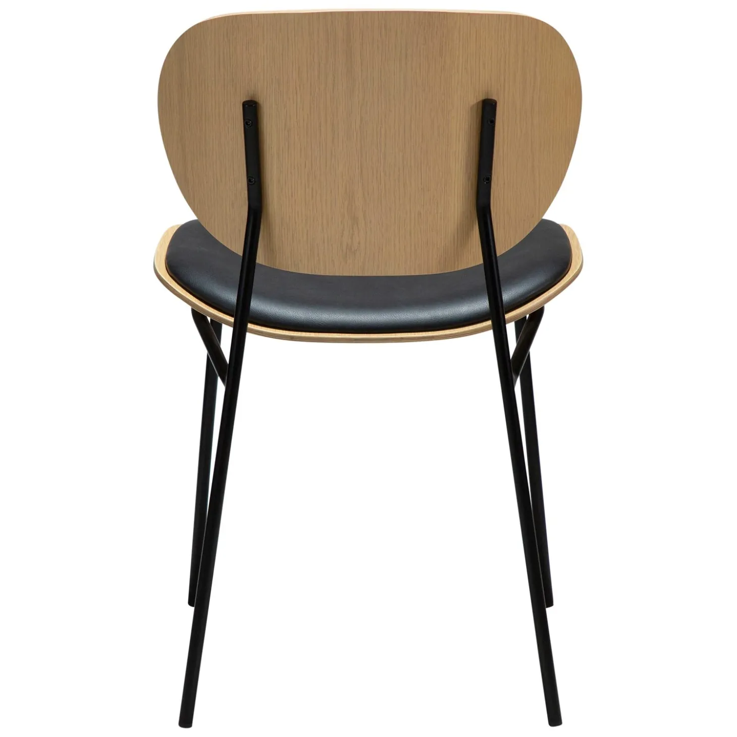 Clementina Stol Raven Black, Bleached Oak