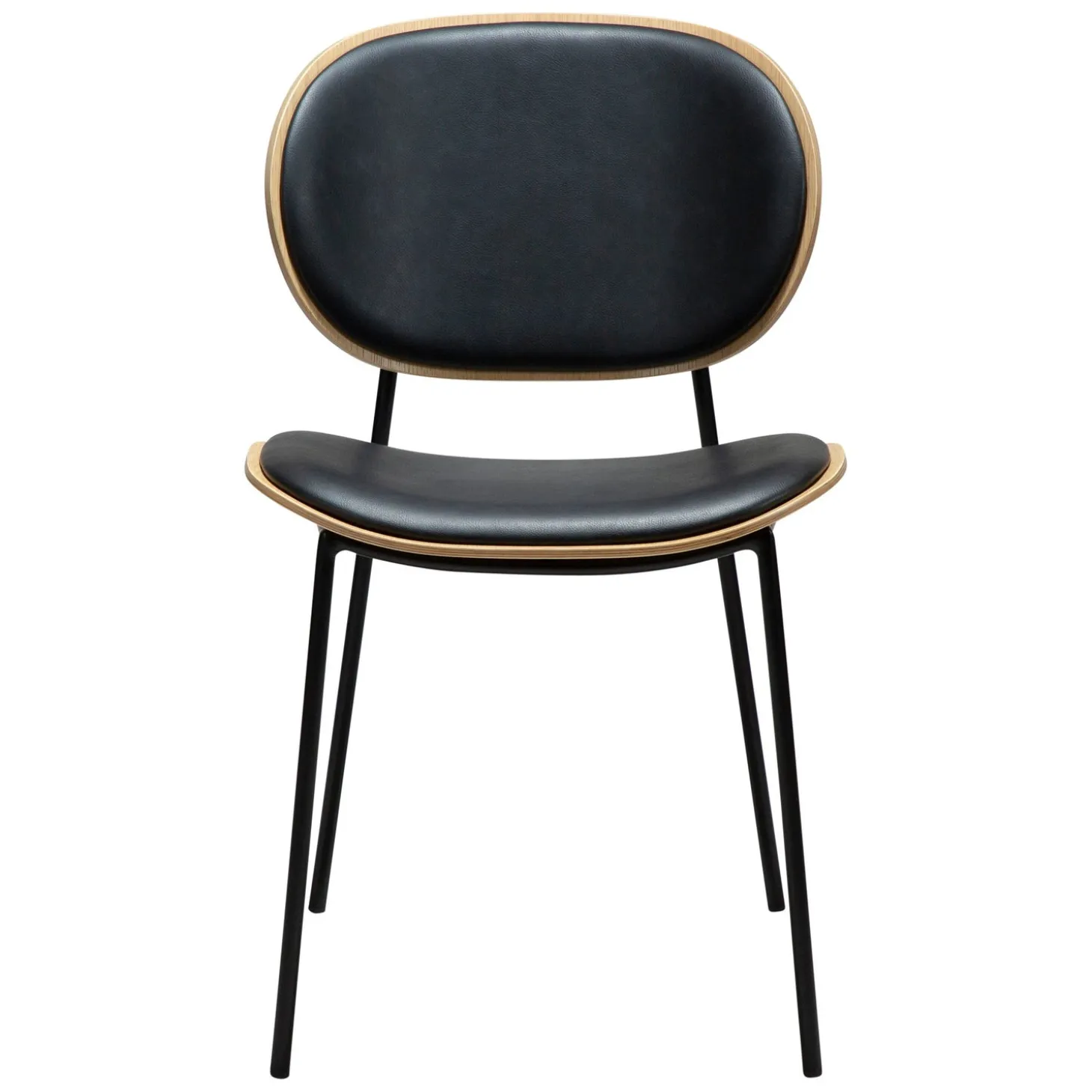 Clementina Stol Raven Black, Bleached Oak