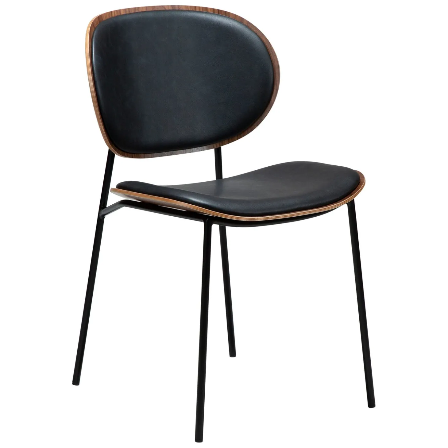 Clementina Stol Raven Black, Walnut