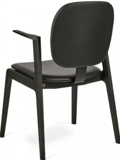 Cliff Karmstol Svart Ek