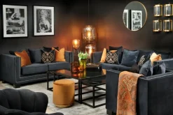 Cloude 2-Sits Soffa Svart Sammet