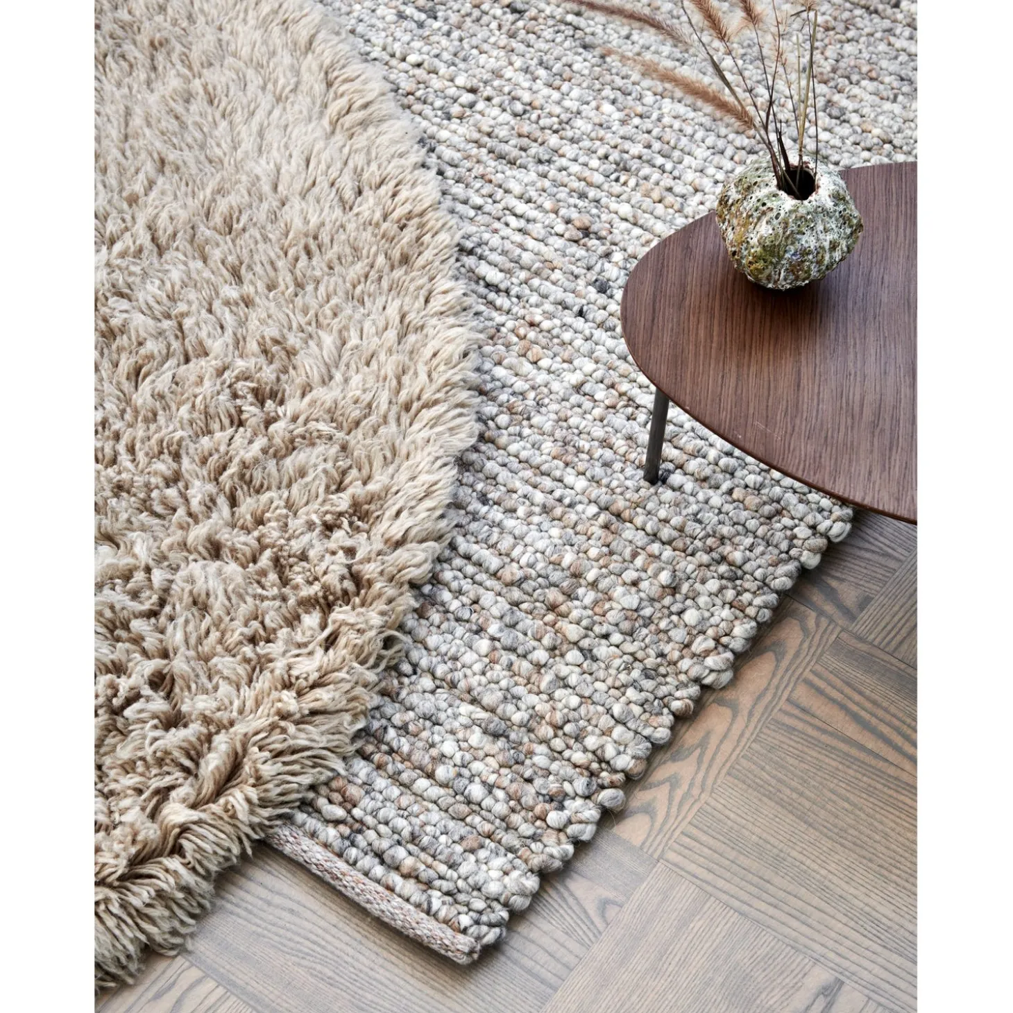 Cloudy Rund 160 cm Matta Beige