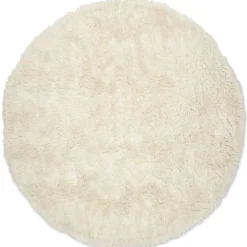 Cloudy Rund 160 cm Matta Naturvit