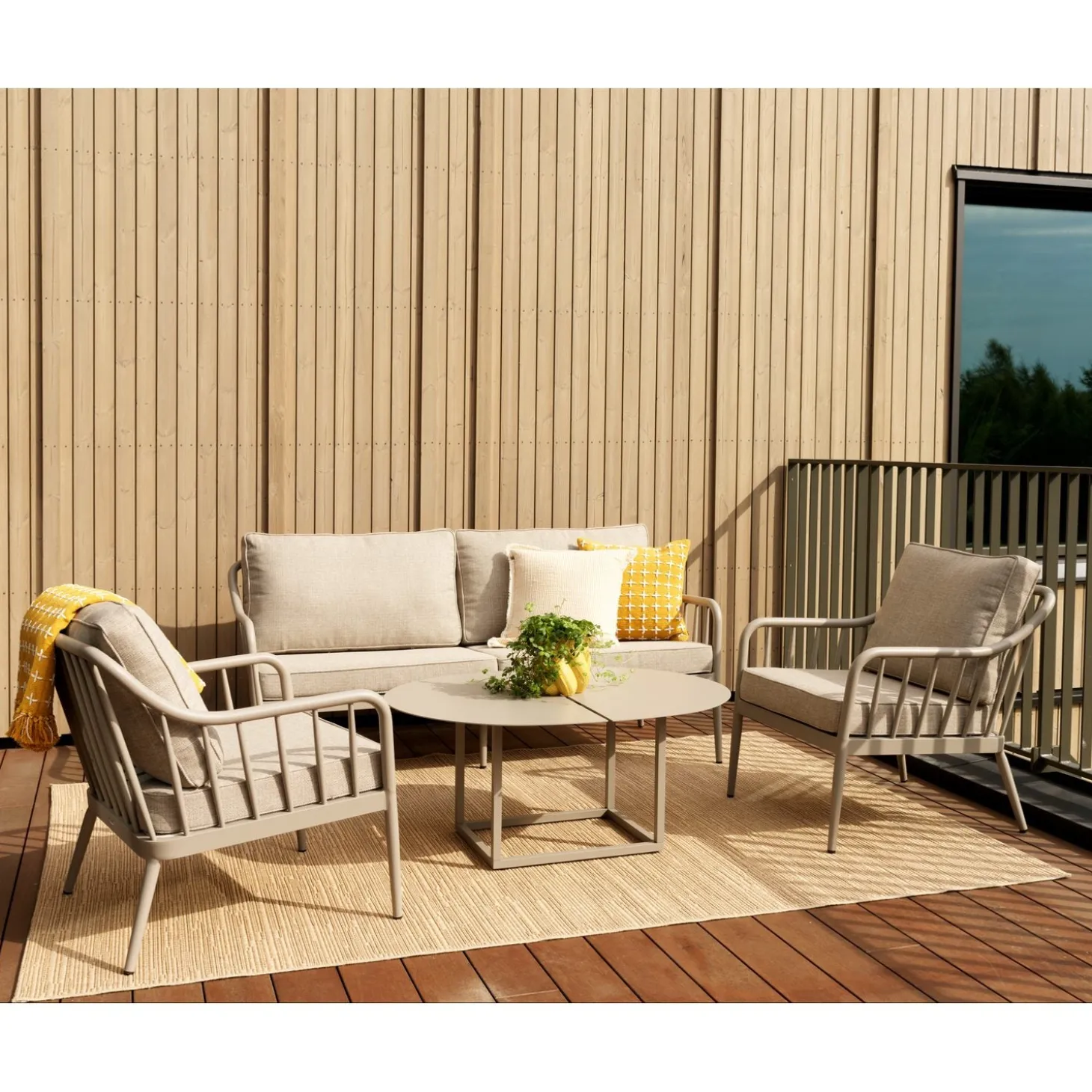 Coleville 2,5-sits Soffa 182x81 cm Khaki/Burlap Beige