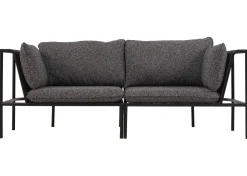 Collier 2-sits soffa Svart/Teddy Antracit