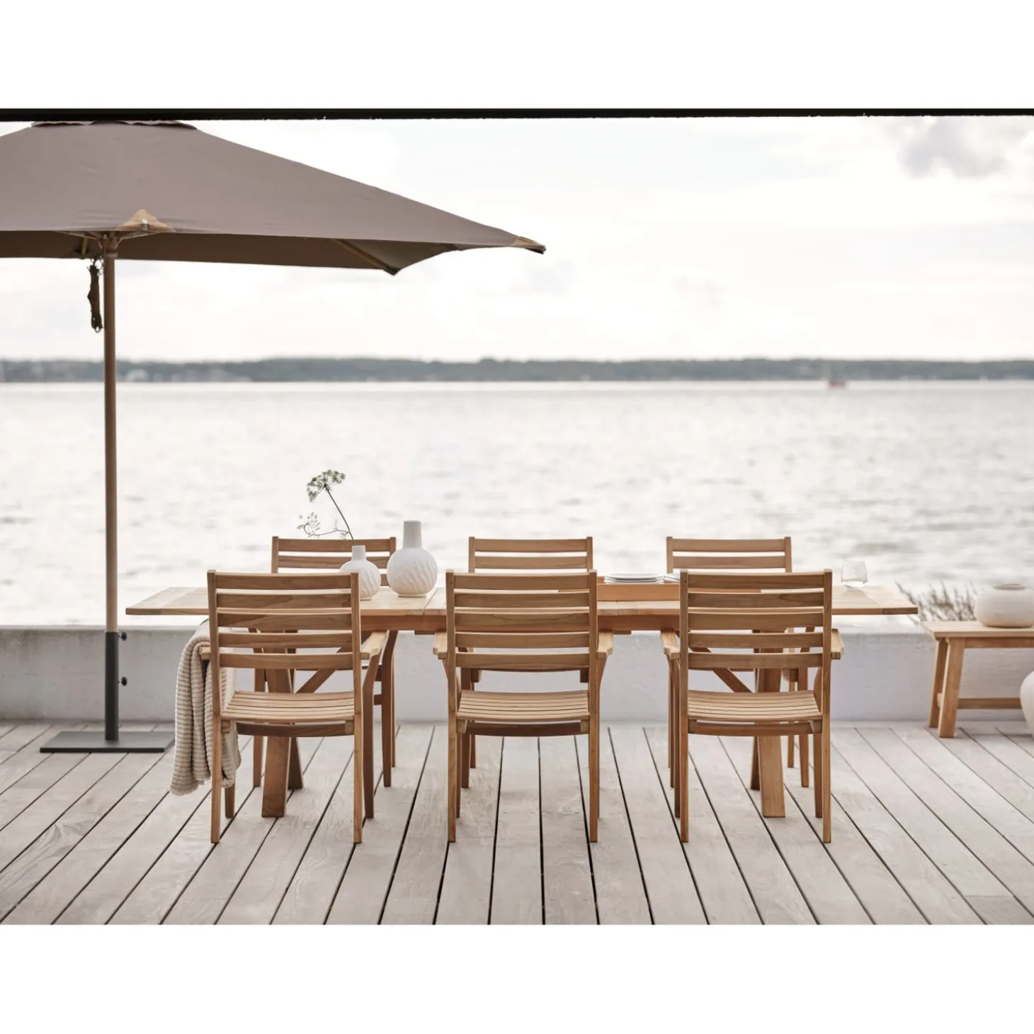 Como Parasoll 3x3m Natur/Taupe