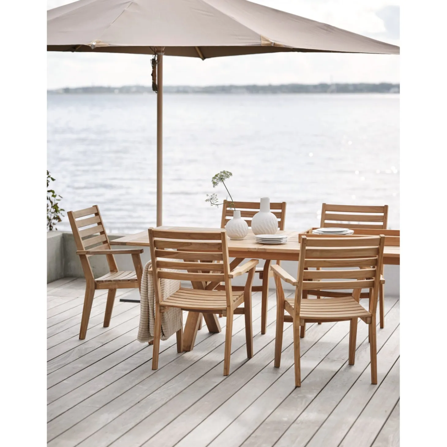 Como Parasoll 3x3m Natur/Taupe