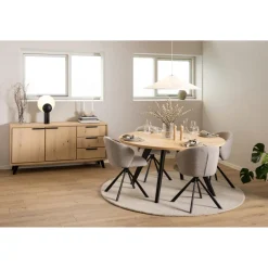Coralie Matstol Monza tyg Beige
