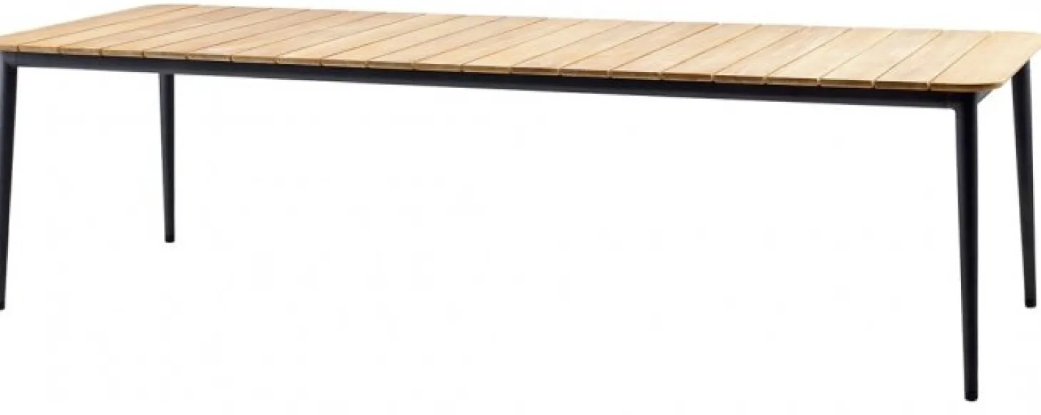 Core Bord 274x90cm Teak / Lava Grå
